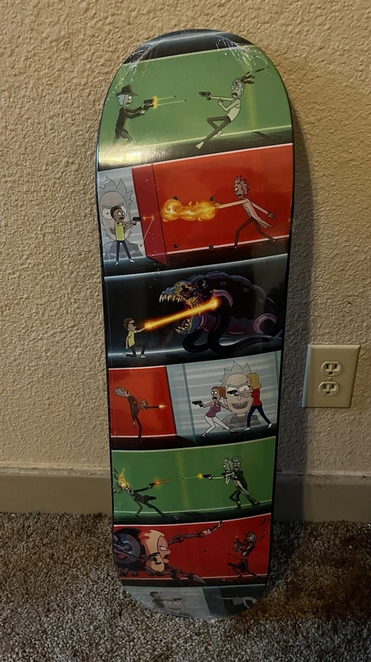 Rick and Morty Tabla de Monopatín Temporada 7 Solo Tripulación Regalo Bienvenido Nuevo Foto 2 de 2