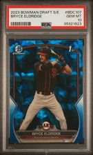 2023 Bowman Draft Sapphire Edition Bryce Eldridge #BDC107 PSA 10 Gisnts