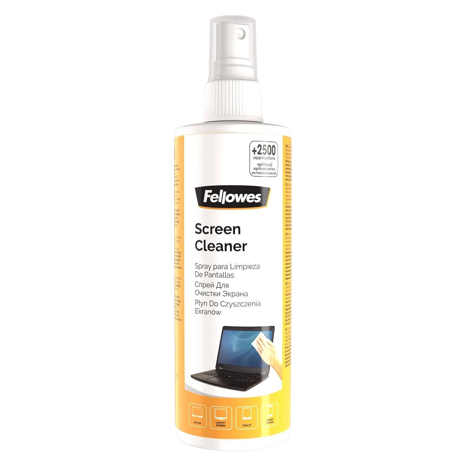 Fellowes Screen Cleaner Pump Spray Single Bottle 250ml (99718)