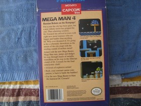 Mega Man 4 Nintendo NES System Complete In Box With Manual And Game Protector