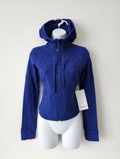 NWT LULULEMON DSBU Deep Sea Blue Soft Nulu Define Cropped Hooded Jacket Size 4