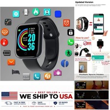 Smart Watch for Men Women Fitness Tracker Bluetooth Music Control Digital