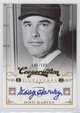 2012 Panini Cooperstown Signatures 9/500 Doug Harvey #HOF-DH Auto HOF 0h1