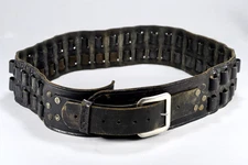 Antique North & Judd Black Leather Ammo Cartridge Belt Western Rifle Custom Rare