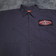 The Breakroom Music For A Cause Red Kap Work Mechanic Band Shirt Size XL Charity