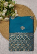 Designer Sari Bollywood Bridal Silk Saree Blouse South Indian Ethnic Ready Made