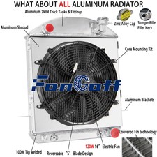 2core Radiator Wshroud Fanfits 19171927 Ford Model T 2.9l L4 Chevy Engine