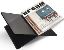 Black Acrylic Book Stands - Cross Frame Acrylic Book Holder, Open Bookstand f...