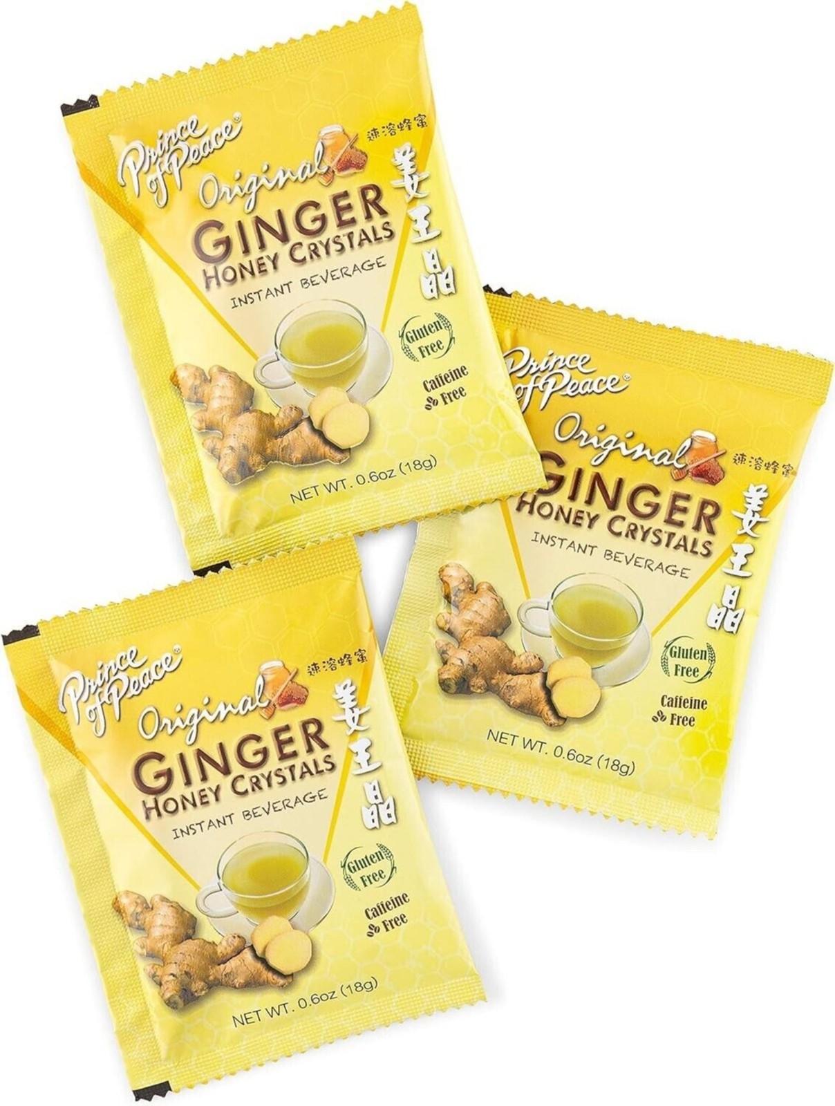 Pack of 6- Original Ginger Honey Crystals-Instant Ginger Tea, 30 Sachets
