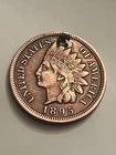 1895 Indian Head Cent Penny Holed Philadelphia BN1655