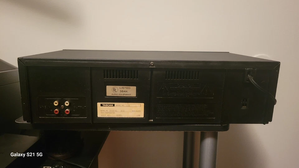 Sistema Tascam 103 Pro toca-fitas cassete deck 3 cabeças - Imagem 2 de 4