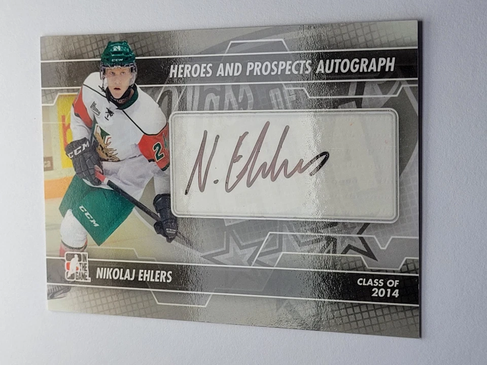 ITG Nikolaj Ehlers Heroes and Prospects 2014 autógrafo #A-Ne - Hurricanes Foto 2 de 3