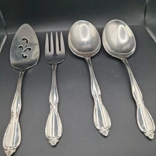 Oneida Community Chanelaine Pattern Stainless Steel Serving Set 4-Piece