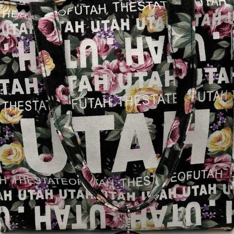 Bolso de Mano Robin Ruth Utah Mediano Floral 2 Correas para el Hombro Lona 9.5x9.5x5 pulgadas Foto 2 de 4