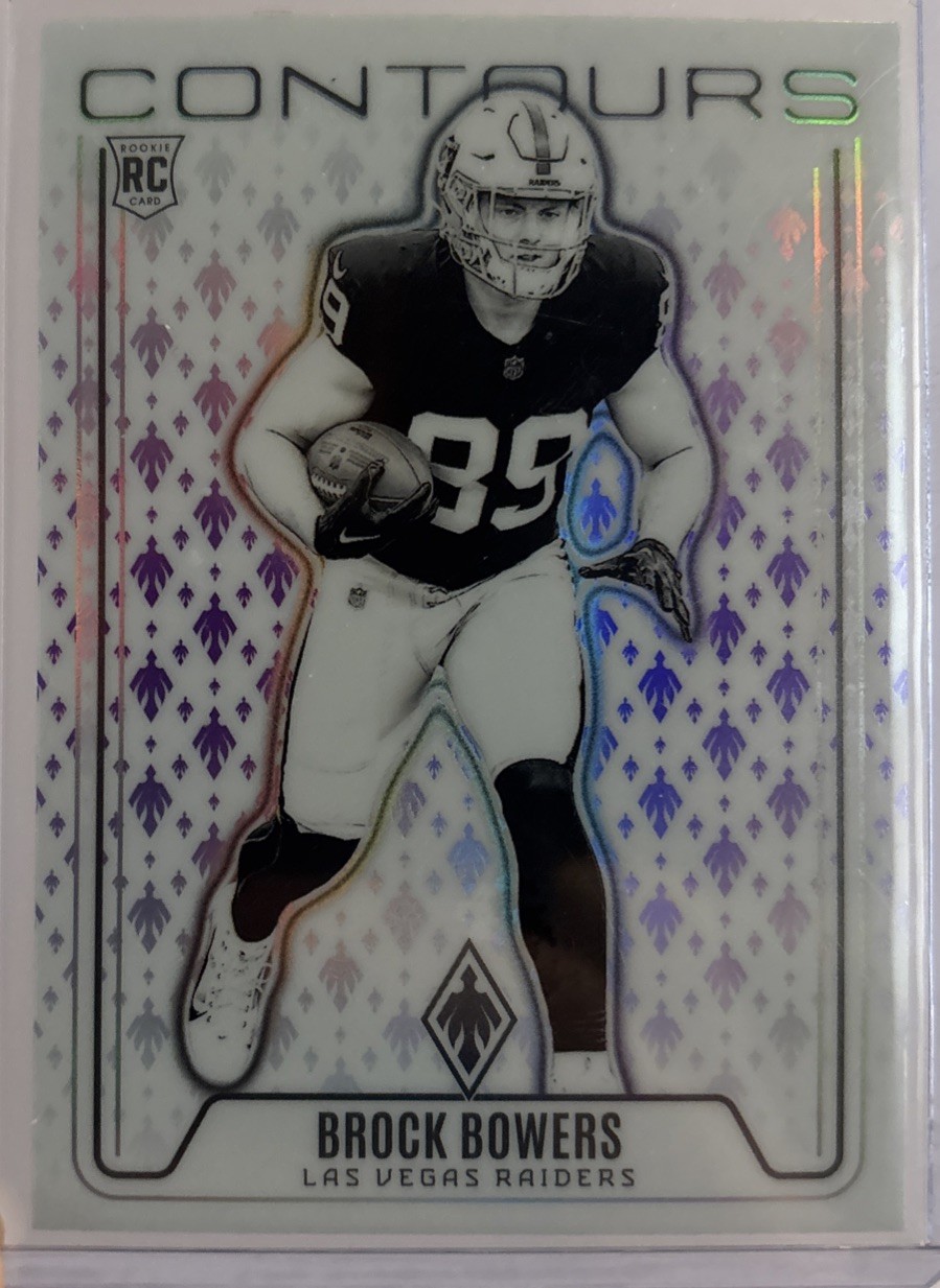 2024 Panini Phoenix - Contours Brock Bowers #CON-BBS Purple (RC)