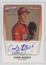 2012 Bowman Draft Perfect Game All-American Auto /225 Cody Poteet #AAC-CP Auto