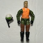 1994 Gi Joe Street Fighter 3.75" Paratrooper Guile Figure w/ Helmet Hasbro