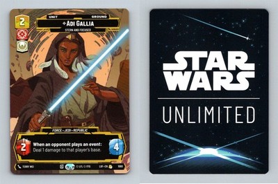 Adi Gallia #1060 Star Wars Unlimited Legends Of The Force Rare Prestige TCG