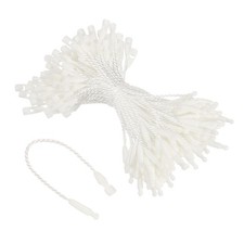 Cotton Hang Tag String Snap Lock Pins Loop Price Tag 3.2 Inch Pack of 100