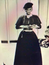 CHANEL BOUTIQUE 84A MUSEUM BLACK DRESS GOWN BOW 24K GOLD CC BUTTONS 40-36