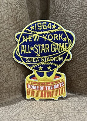 1964 MLB All Star Game In New York Mets Shea Stadium Jersey Logo Official Patch