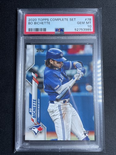 2020 Topps BO BICHETTE COMPLETE SET PHOTO VARIATION RC SP #78 PSA 10 GEM MINT! - 第 1/2 張圖片