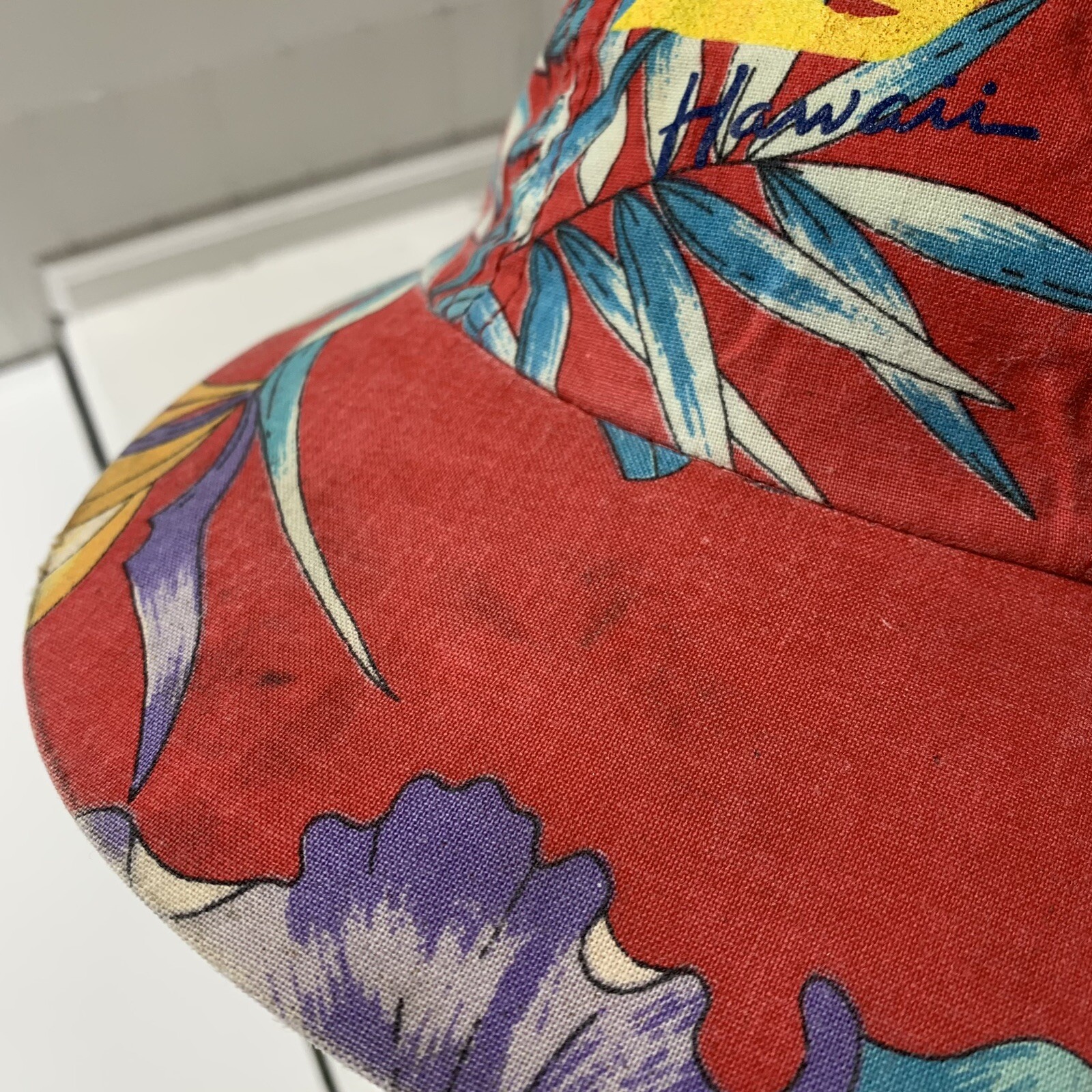 Vintage Snap on Tools Hawaii Cap Snap Back Tropical F… Gem