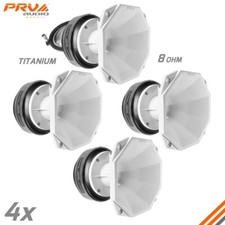 4x PRV D3220Ti Titanium Compression 2" Driver 8 Ohm 1200W  4x WGP14-50X White