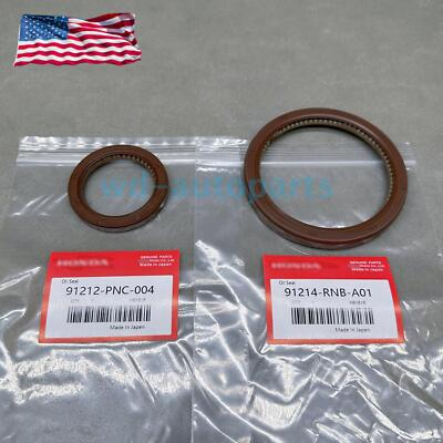 #ad New FRONT REAR OIL PUMP MAIN CRANKSHAFT SEAL SET FOR HONDA ACURA RSX TSX $14.66