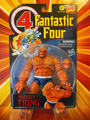 🔥 Hasbro Marvel Legends THING Retro Carded NEW MOC 6" 1:12 2021 FANTASTIC FOUR