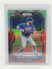 Anderson Tejeda 2021 Prizm Baseball - Cosmic Haze RC #9 - Texas Rangers