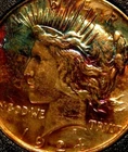 1924 PEACE DOLLAR TONED & UNCIRCULATED **** ( GREAT GIFT ) *****