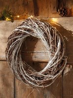 "Dekokranz \"Rustikal\" Ø 30 Cm Magnolien & Ulmen Zweige, Wand TüR Tisch Deko Kranz"