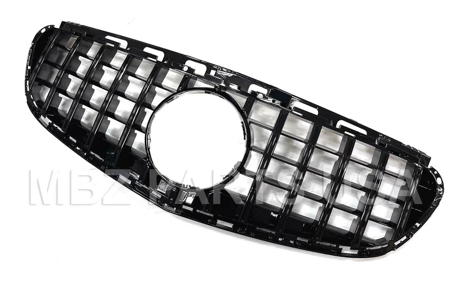 Clase E Sedán Todo Negro GT GTR Parrilla Emblema Estrella E550 E350 2014 2015 2016 Foto 3 de 4