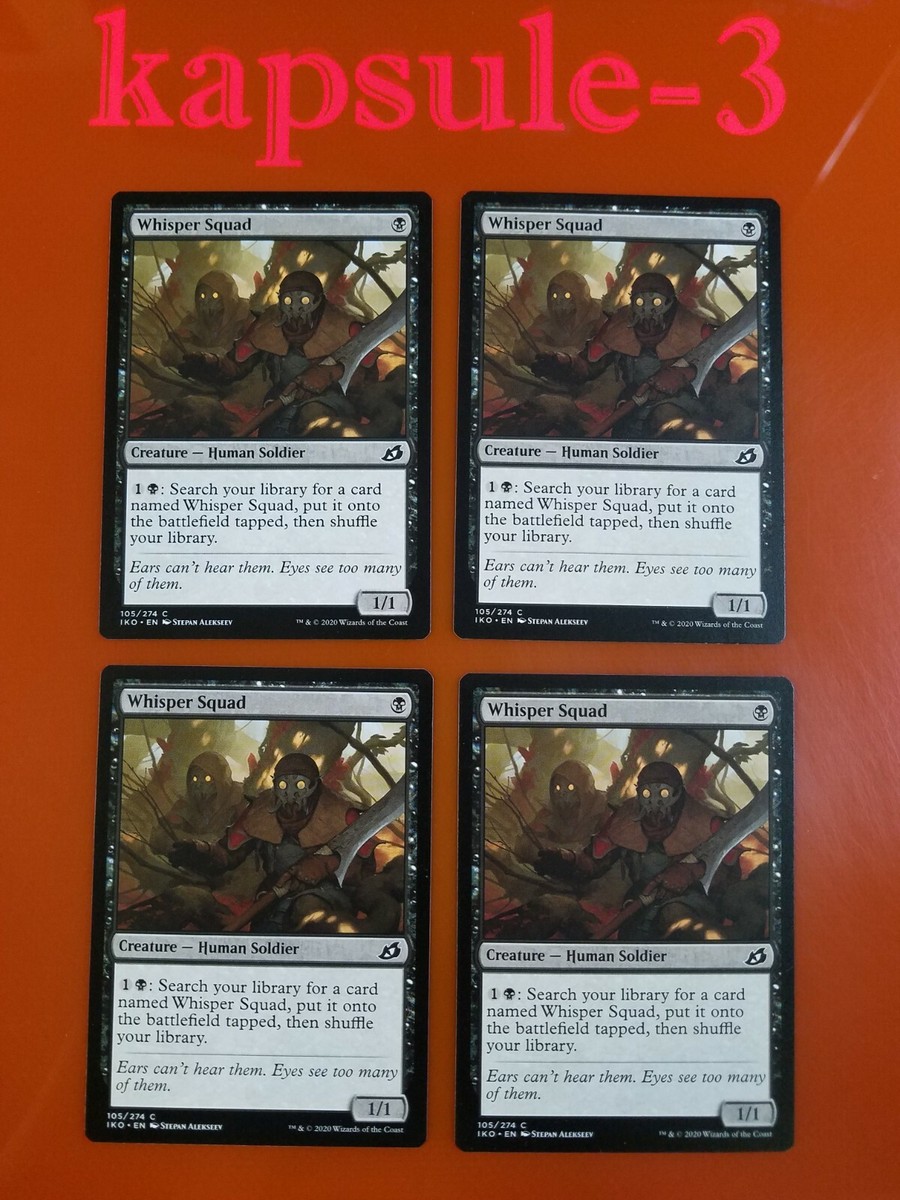 4x Whisper Squad | Ikoria Lair of Behemoths | MTG Magic Cards | eBay 4x Whisper Squad | Ikoria Lair of Behemoths | MTG Magic Cards | eBay