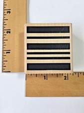A Muse Rubber Stamps - Canvas Stripe 3-5036E - NEW