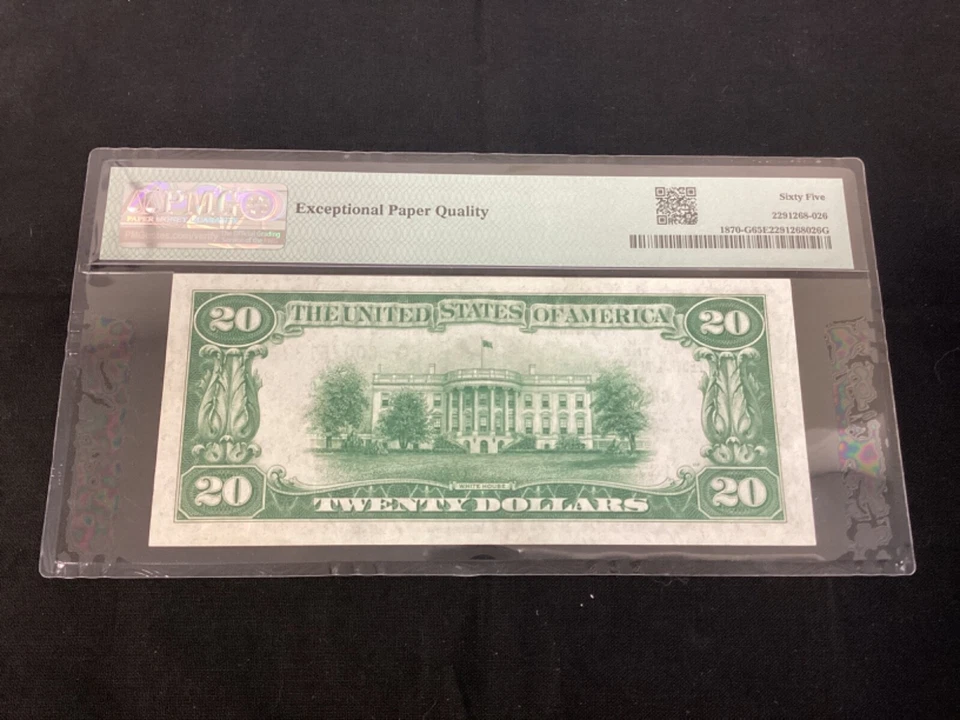 1929 $20 Federal Reserve Bank Note - Chicago - FR. #1870-G - PMG 65 EPQ - Image 2 of 2