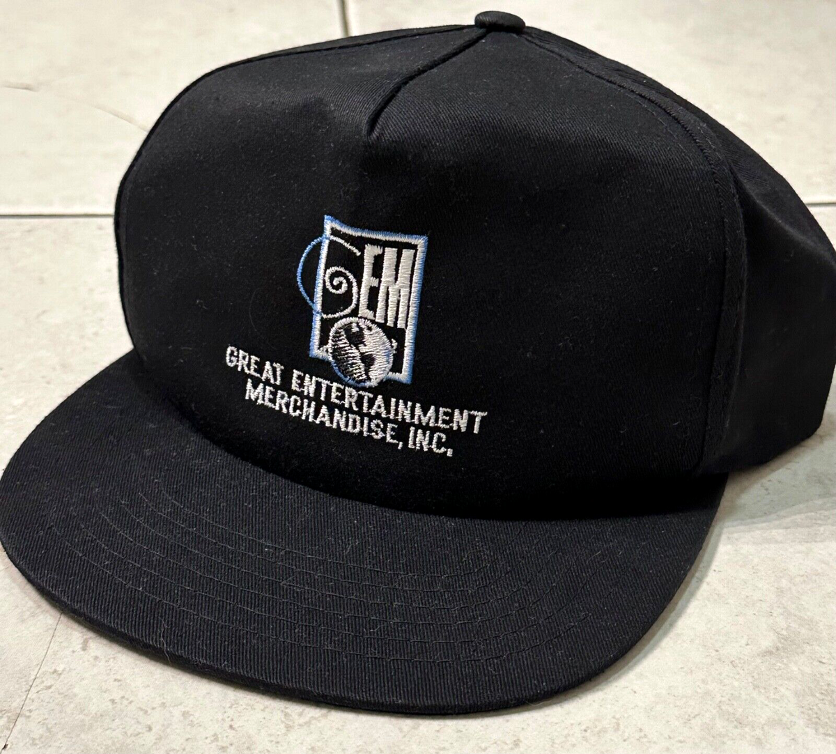 1990s GEM rap merch brand records vtg 90s SnapBack Hat Cap nervous