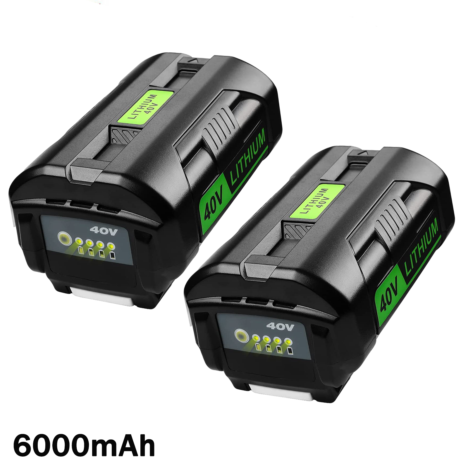 2X 6.0Ah High-Capacity 40V Lithium-Ion Battery For Ryobi OP4050 OP40602