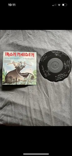 Iron Maiden, apportez votre fille à l'abattoir, rare gravé simple vinyle 7 pouces