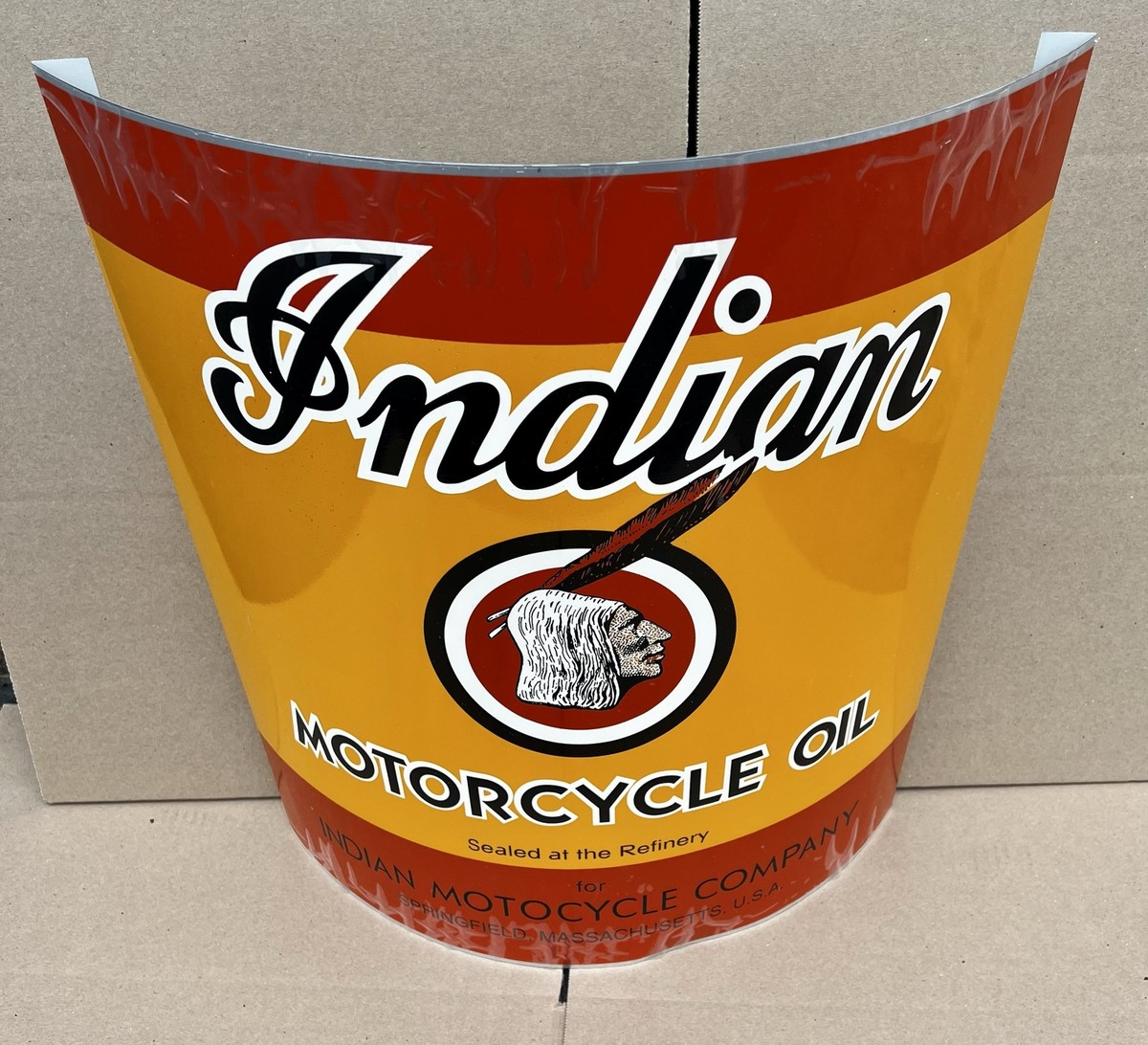 Indian Motorcycle TIN SIGN, Indian Motorcycle Oil Can #MI-3-1 | eBay