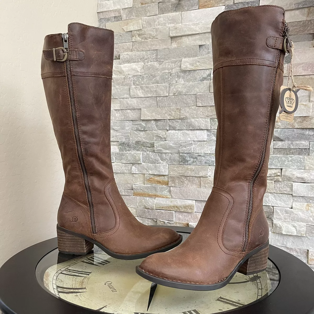 Born riding boots wide calf top