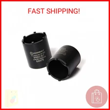 Powerbuilt Spindle Socket, 6 Outer Black, 6 Lug, Remove Spindle Nuts, 2-5 Inch O