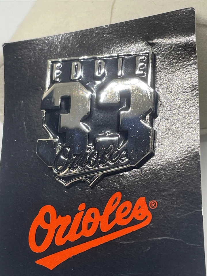 Vtg Official Baltimore Orioles  Hat Vest Pin 1998 Eddie Murray 33 P1 - Image 4 of 4