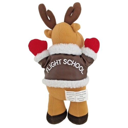 Stofftier Plüschtier Tiere Rentier Weihnachtsmann Tee Flugschule Lederjacke - Bild 5 von 7