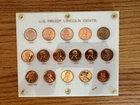 Lincoln Cent Proof Set 1950-1964 (16 "red" proof coins) in White Capital Holder