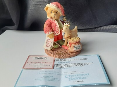 Cherished Teddies Wendall Santa Teddy Figur Limitiert 848565