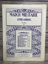 Vintage Sheet Music Marche Militarie L  Streabogg