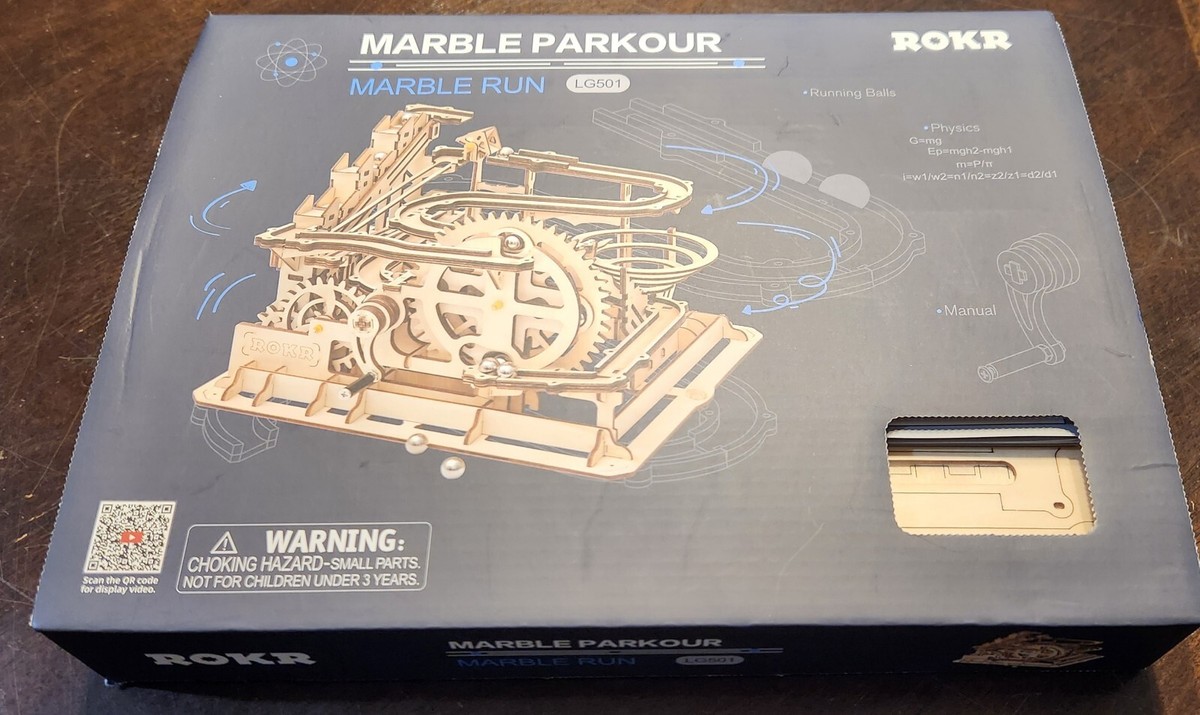 Rokr DIY Marble Run Parkour Model Building Kit Toy LG501
