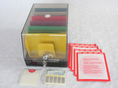 Abschließbare Box für MINI-FLOPPY DISKs, um 1980, passend auch für CDs oder DVDs